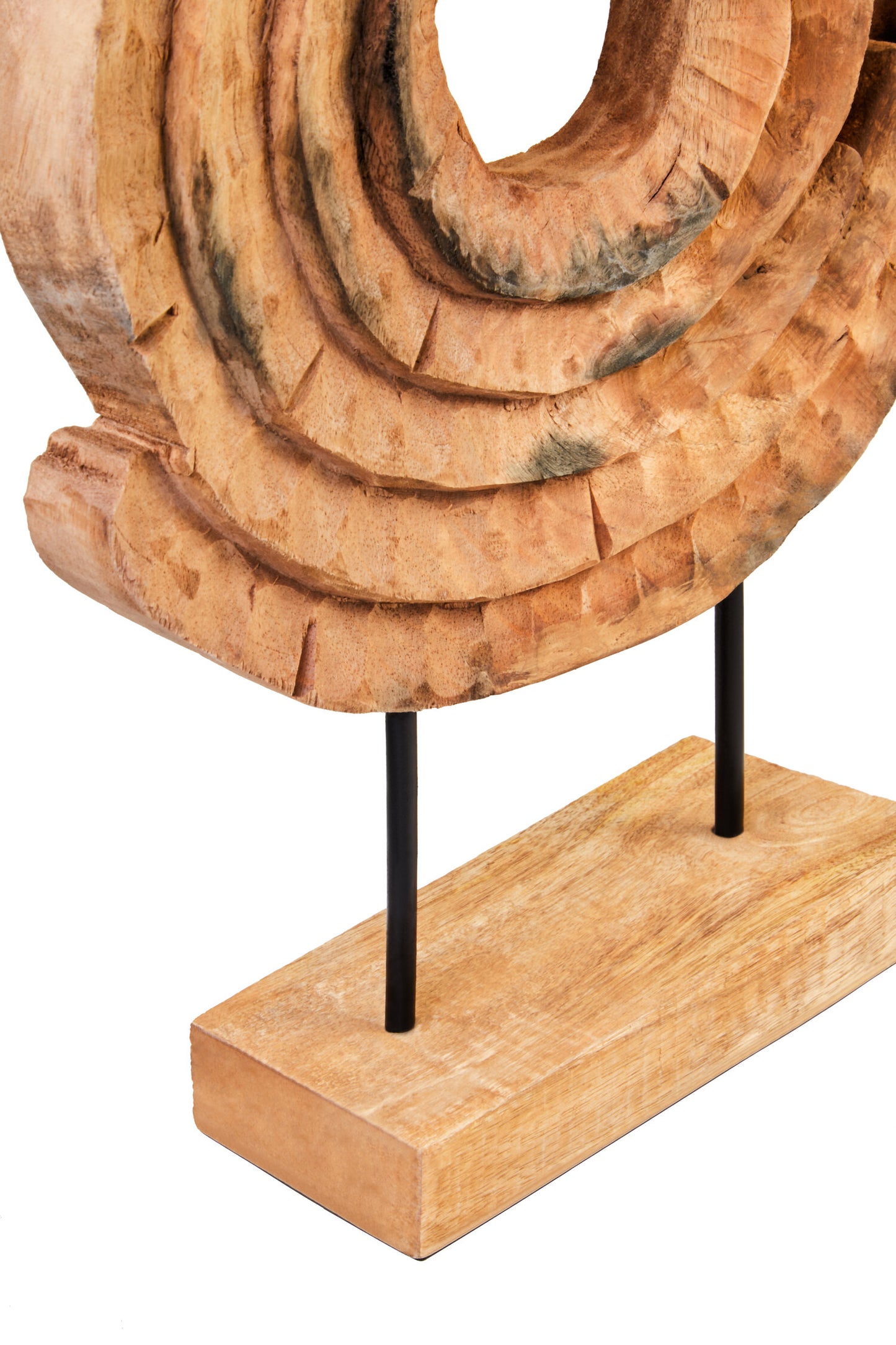 Luxe Decor Mango Wood Ring Sculpture