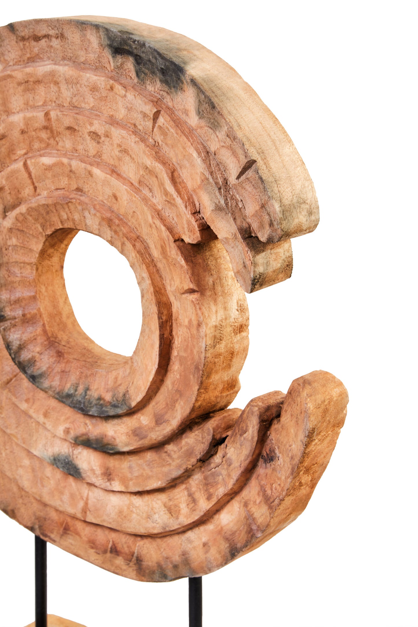 Luxe Decor Mango Wood Ring Sculpture