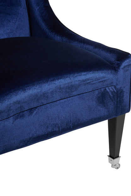 Prestonfield Luxe Blue Velvet Chair Armchair | Bali & Blue