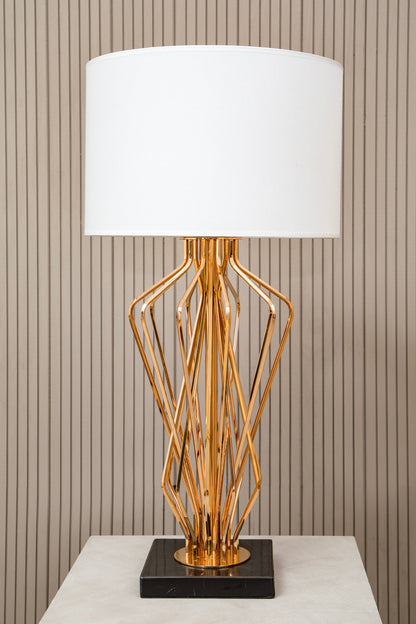 Donatella Townhouse White Shade Modern Table Lamp