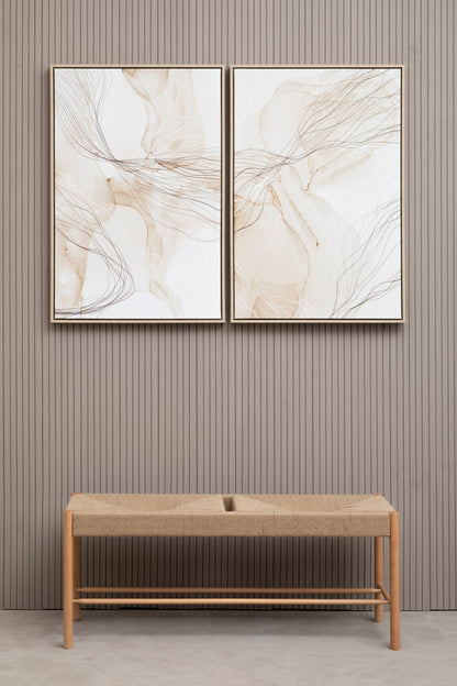 Galleria Set of Two Natural Abstract Wall Art