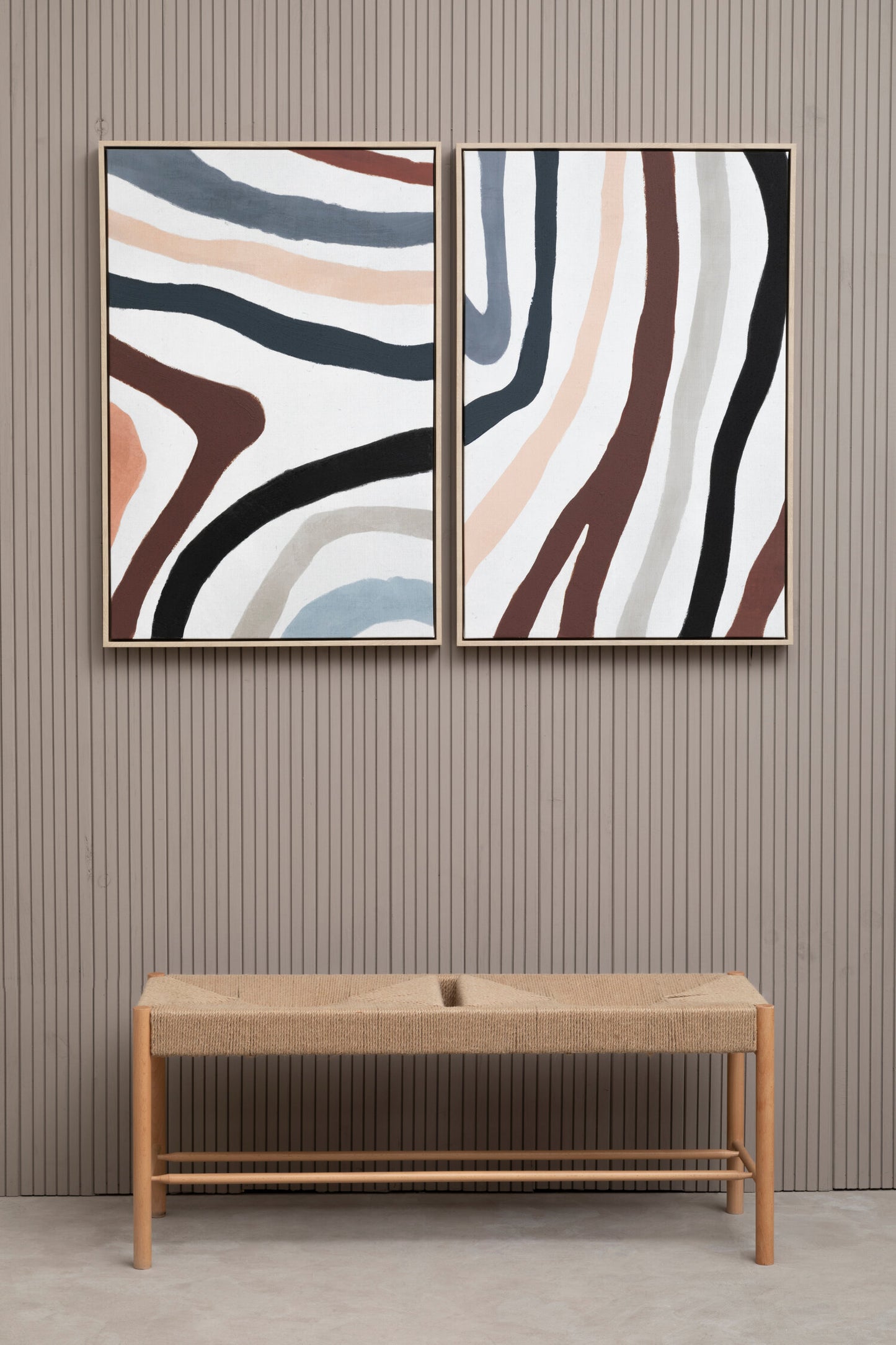 Galleria Multi Coloured Abstract Wall Art Set of 2