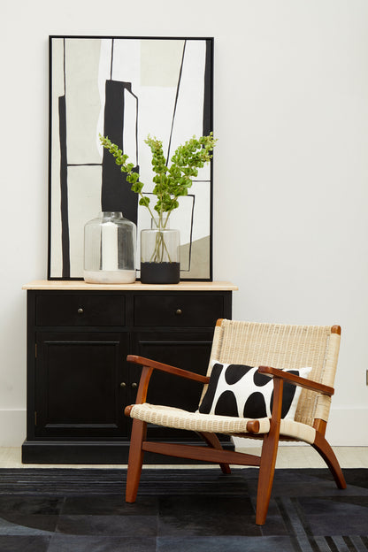 Tropic Woven Armchair In Natural Rattan