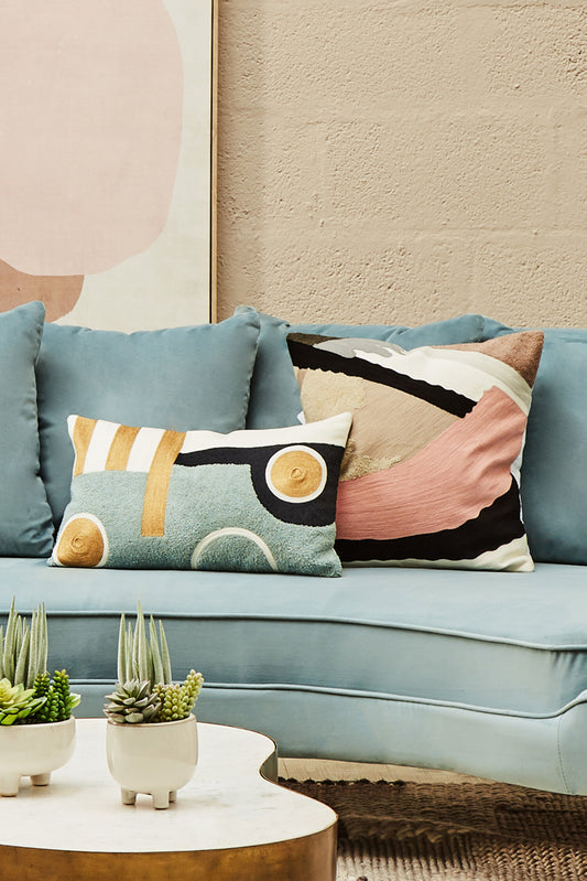Nomad Ozella Abstract Rectangular Cushion