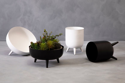 Jessie Black Footed Planter