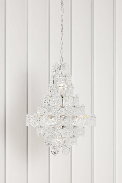 Helena Luxe Tiered Glass Chandelier