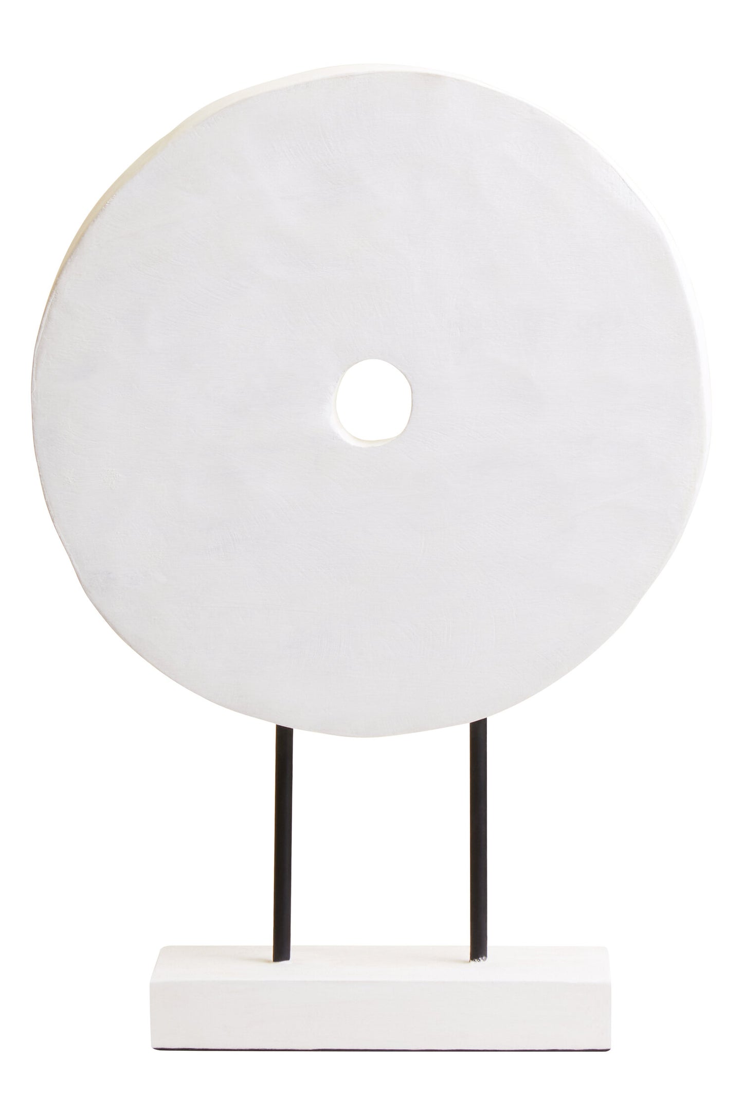 Luxe Decor Small Distressed White Mango Wood Sculpture Ornament | Bali & Blue