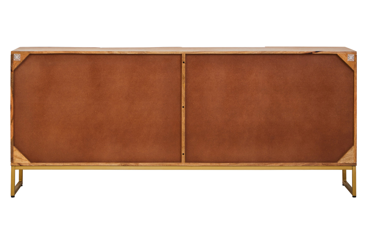 Frankie Mango Wood Paper Rope Detail Four Door Sideboard