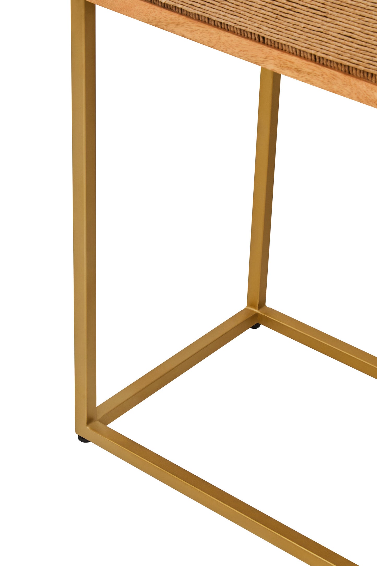 Frankie Paper Rope Detail Two Door Mango Wood Cabinet