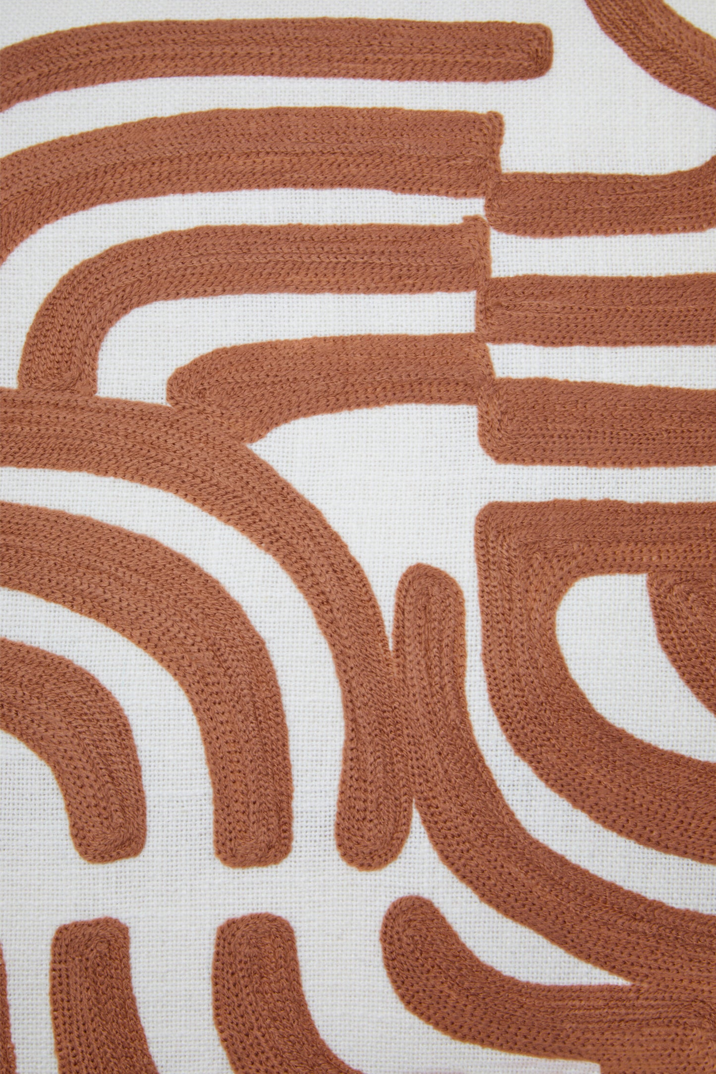 Nomad Ozella Natural and Terracotta Square Cushion