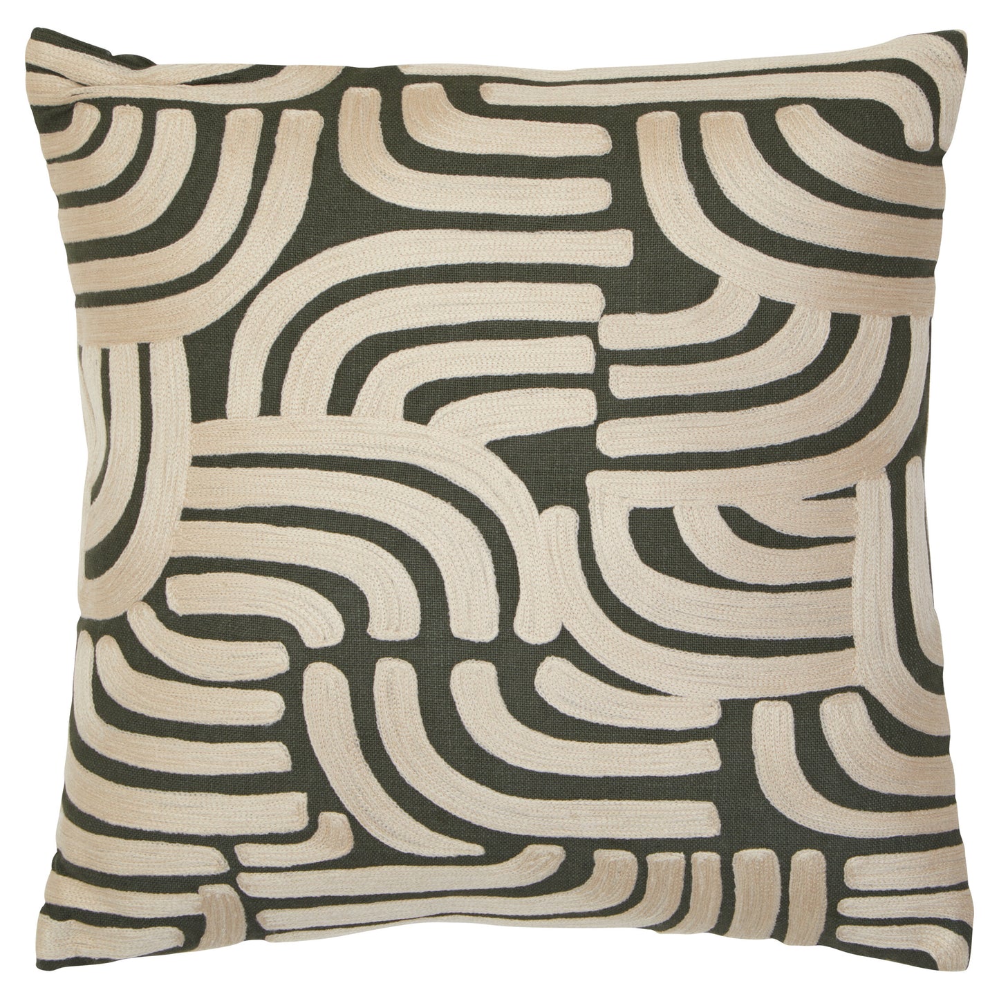 Nomad Ozella Natural and Green Cushion