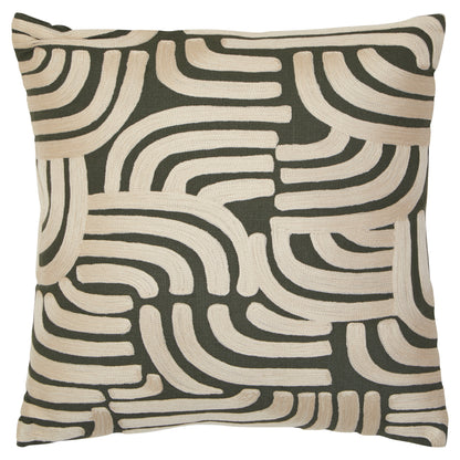 Nomad Ozella Natural and Green Cushion