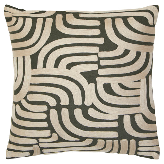 Nomad Ozella Natural and Green Cushion