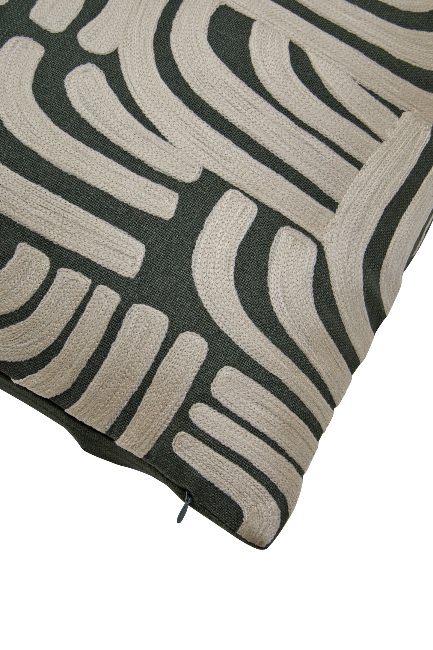 Nomad Ozella Natural and Green Cushion