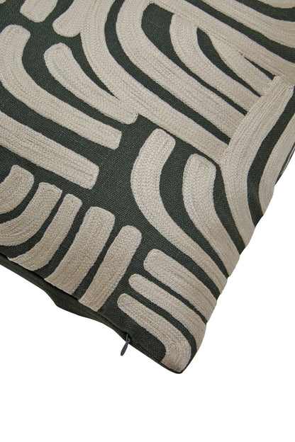 Nomad Ozella Natural and Green Cushion