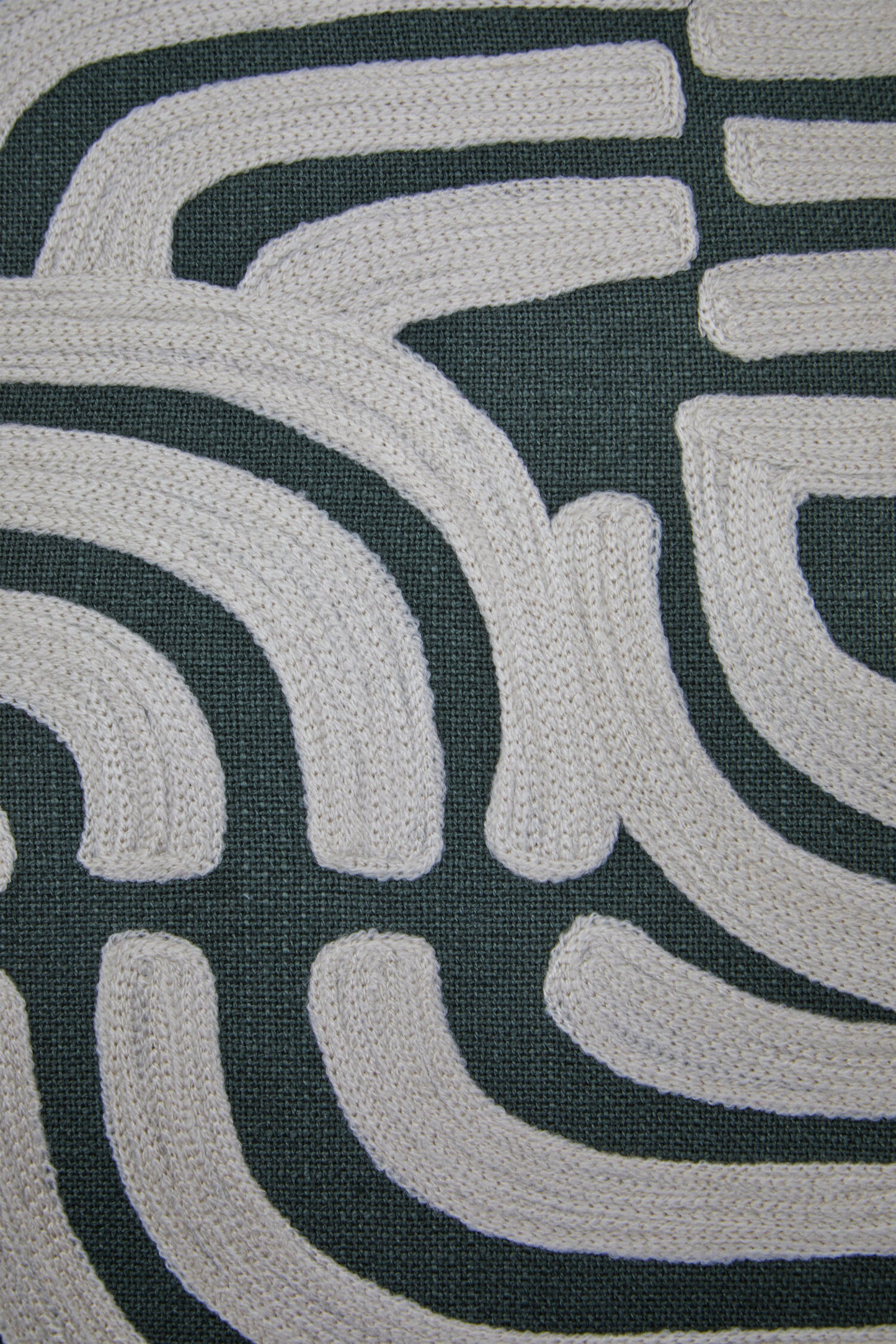Nomad Ozella Natural and Green Cushion