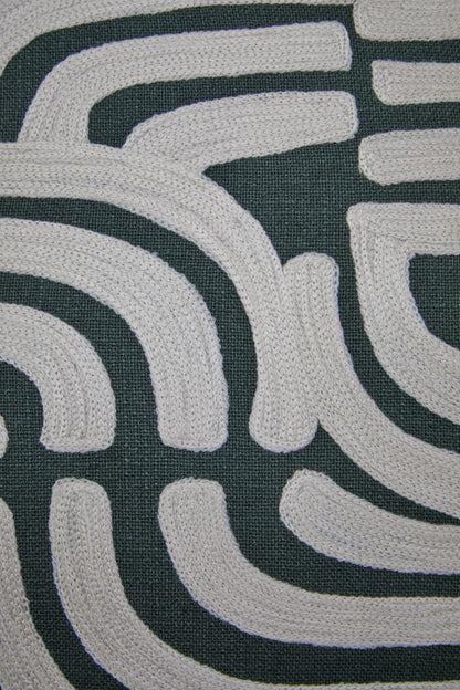 Nomad Ozella Natural and Green Cushion