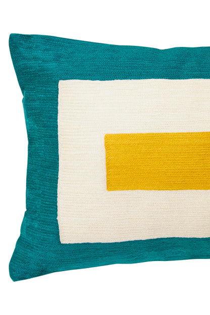 The Edit Multi Coloured Rectangular Cushion