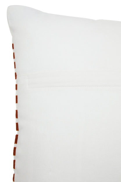 The Edit Rust White Decorative Cushion