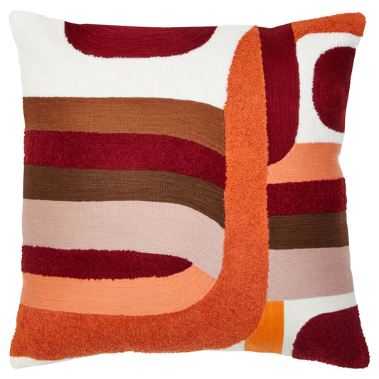 The Edit Multi Coloured Square Cushion | Bali & Blue