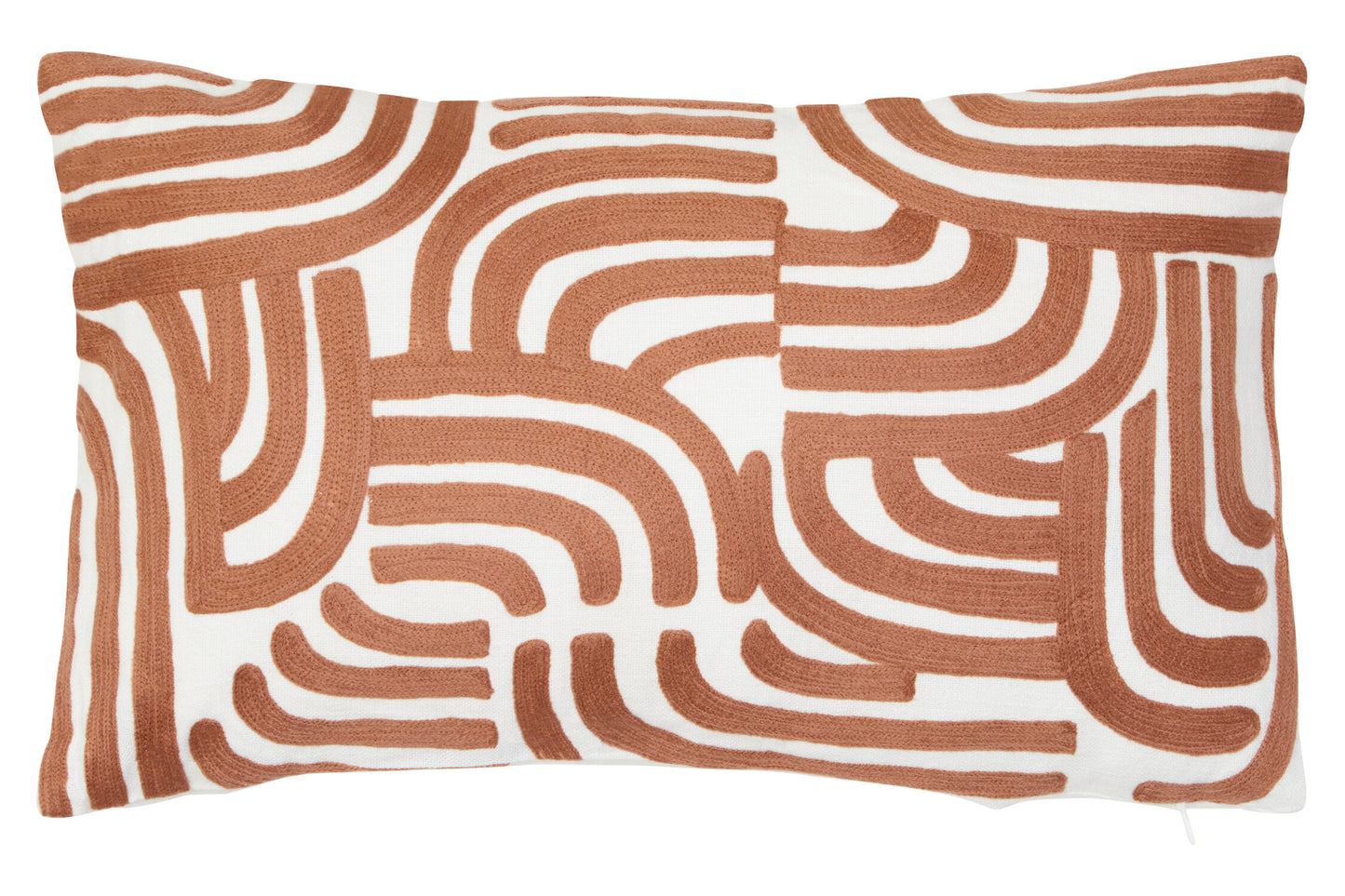 Nomad Ozella Natural and Terracotta Rectangular Cushion