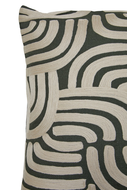 Nomad Ozella Natural and Green Cushion