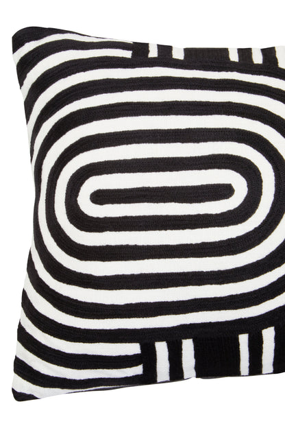 Nomad Ozella Black and White Rectangular Cushion