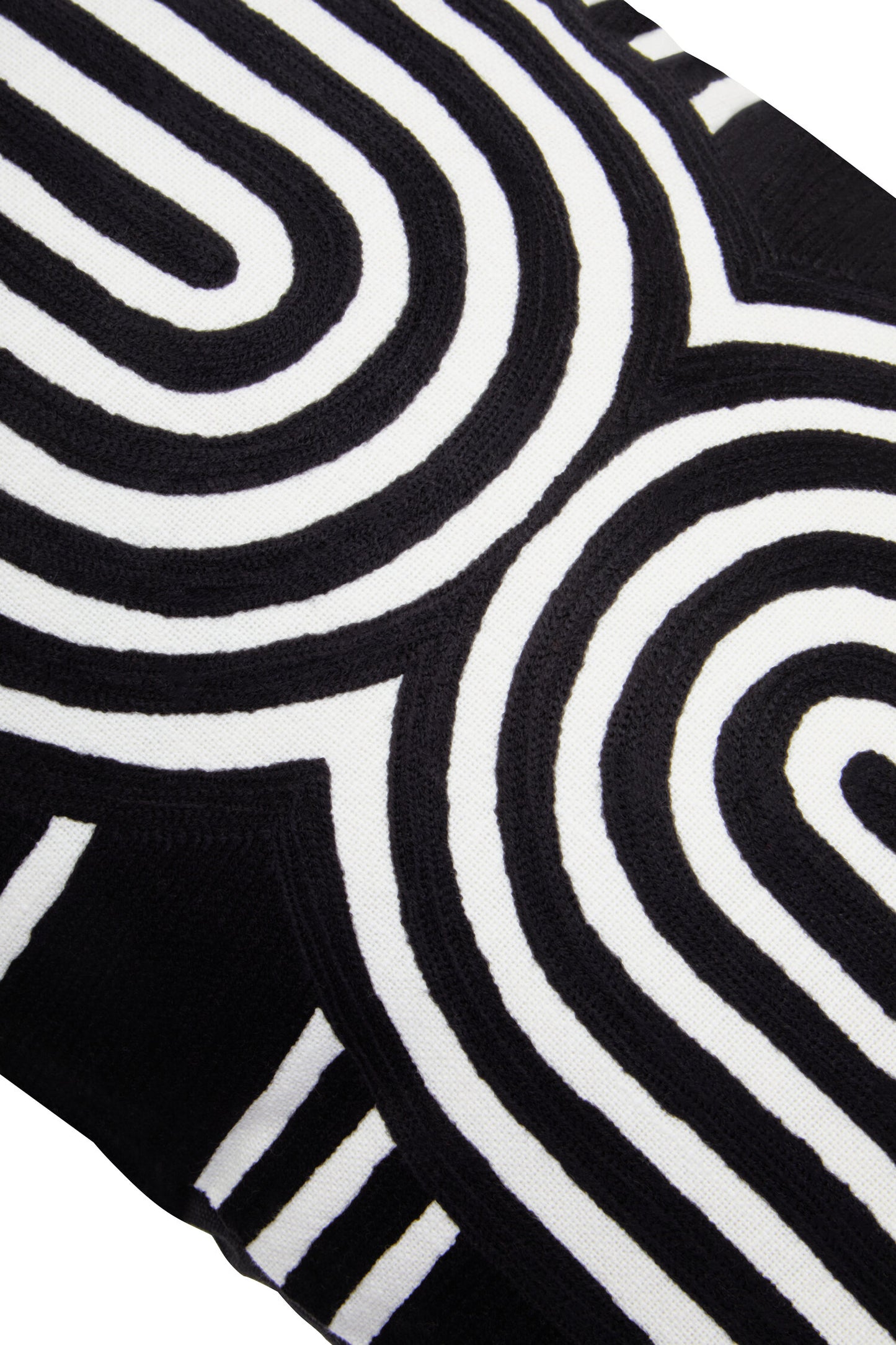 Nomad Ozella Black and White Rectangular Cushion