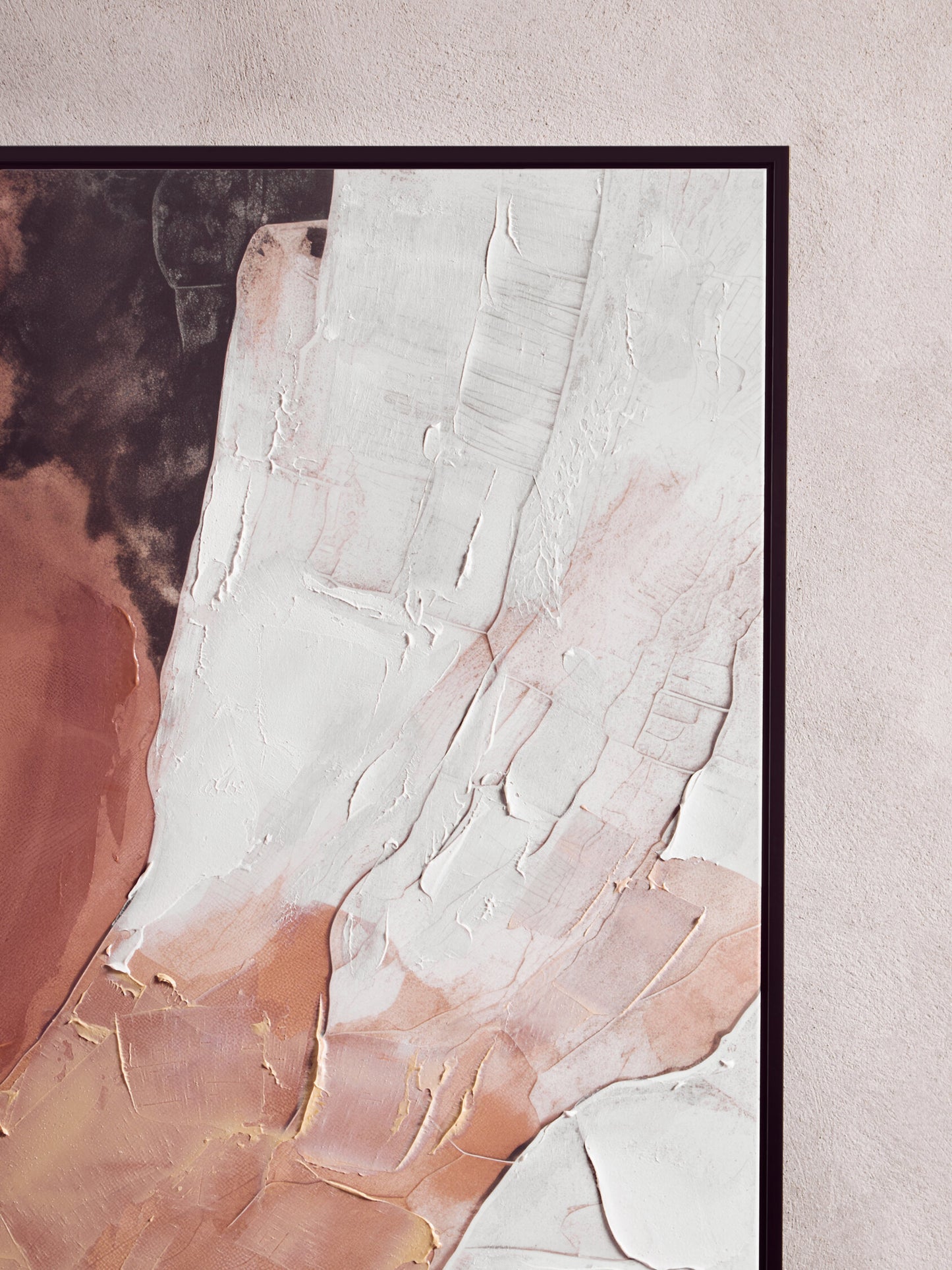 Galleria Terracotta Textured Abstract Wall Art