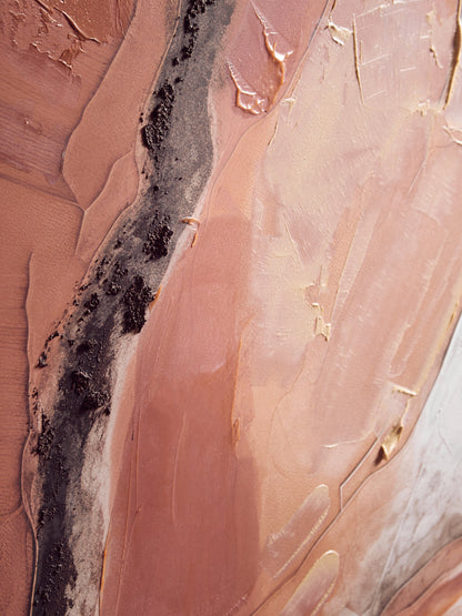 Galleria Terracotta Textured Abstract Wall Art