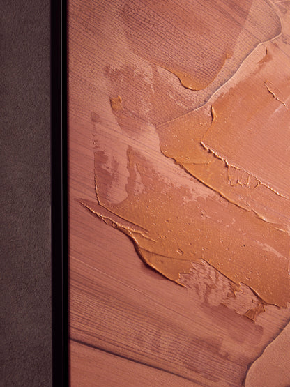 Galleria Terracotta Textured Abstract Wall Art
