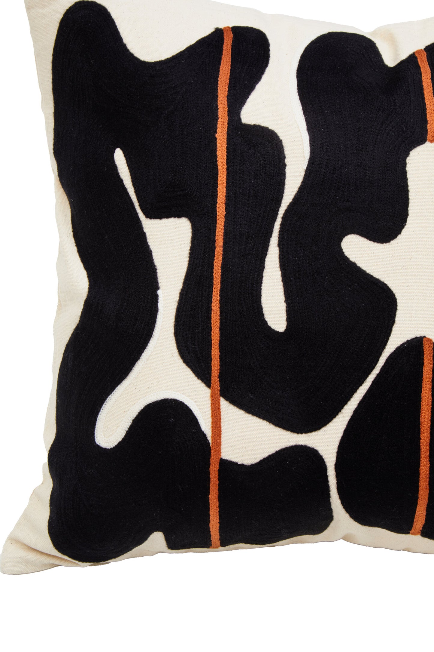 The Edit Black Beige Decorative Cushion