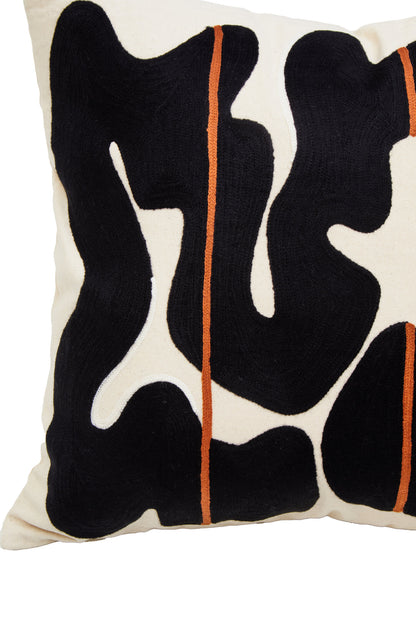The Edit Black Beige Decorative Cushion