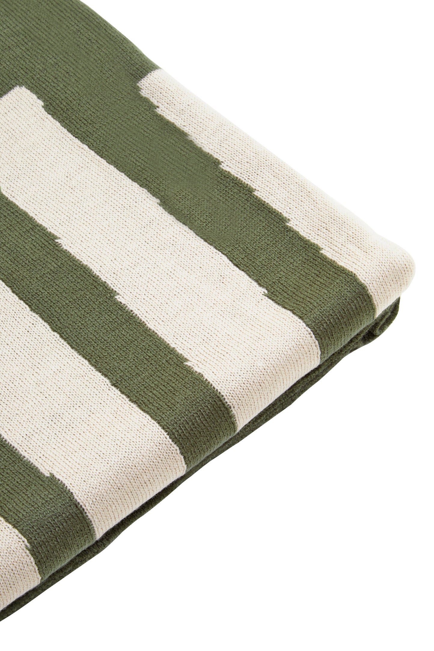 The Edit Natural Green Abstract Throw