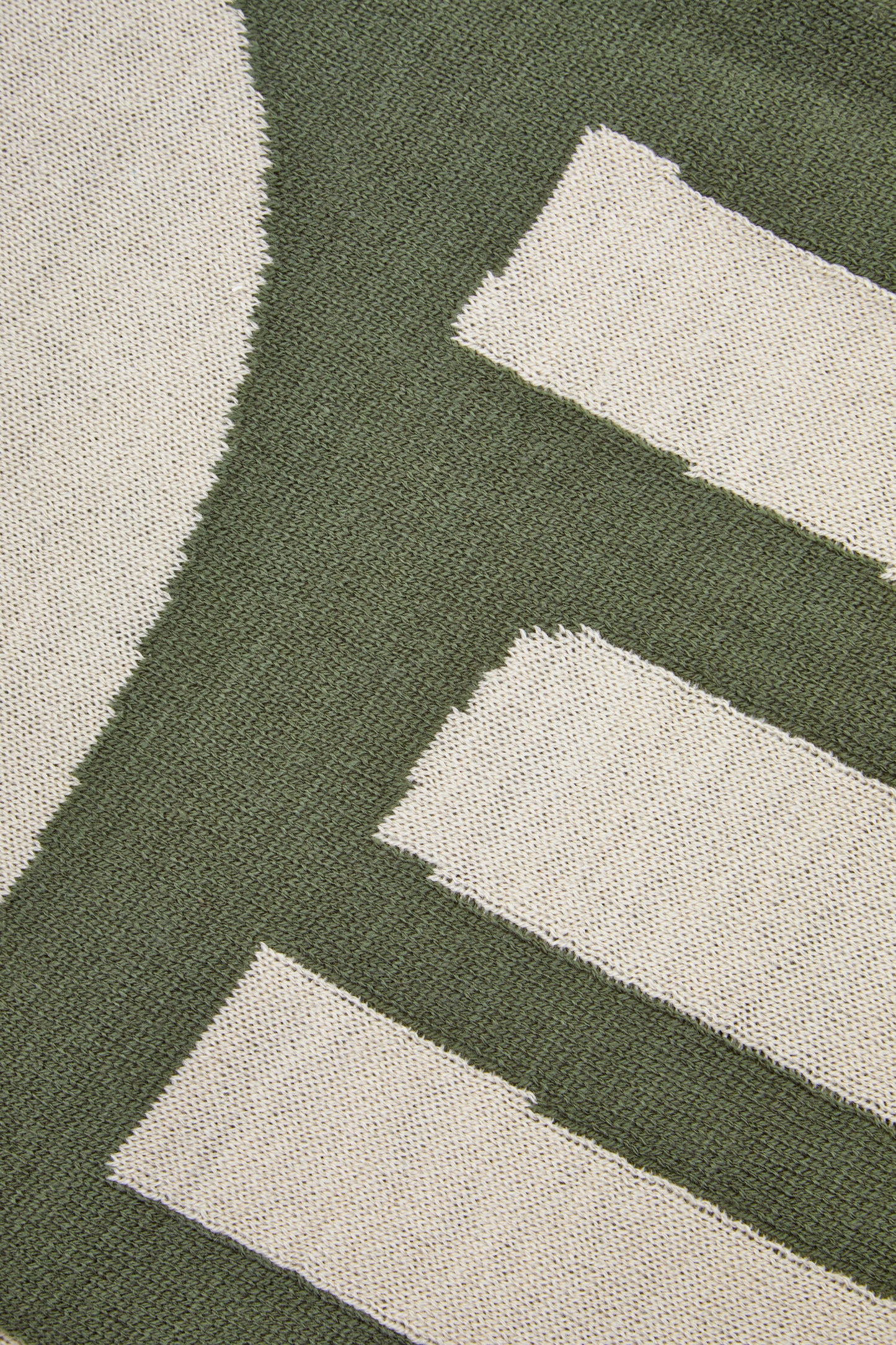 The Edit Natural Green Abstract Throw