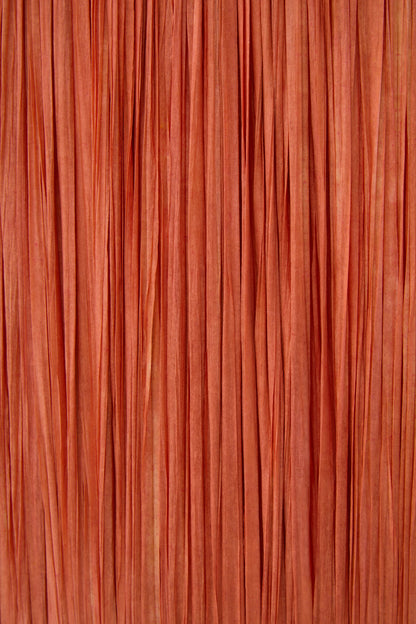 Penelope Natural Papier Mache Rust Raffia Table Lamp