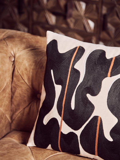 The Edit Black Beige Decorative Cushion