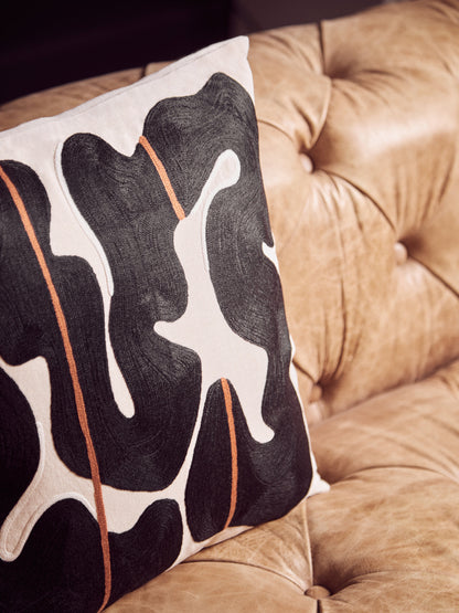 The Edit Black Beige Decorative Cushion