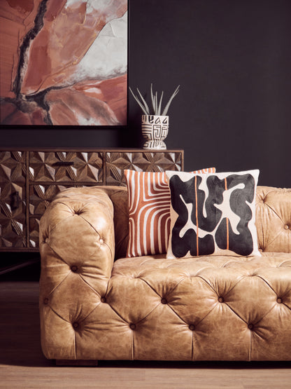 The Edit Black Beige Decorative Cushion