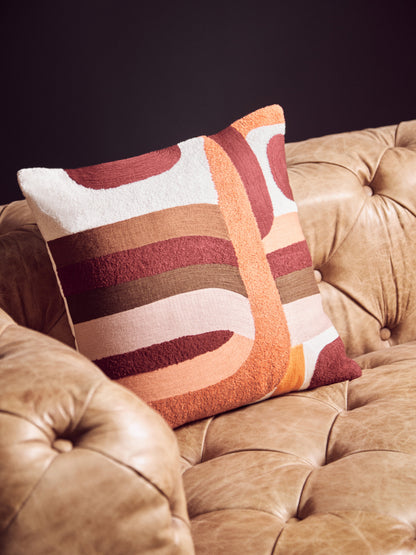 The Edit Multi Coloured Square Cushion | Bali & Blue