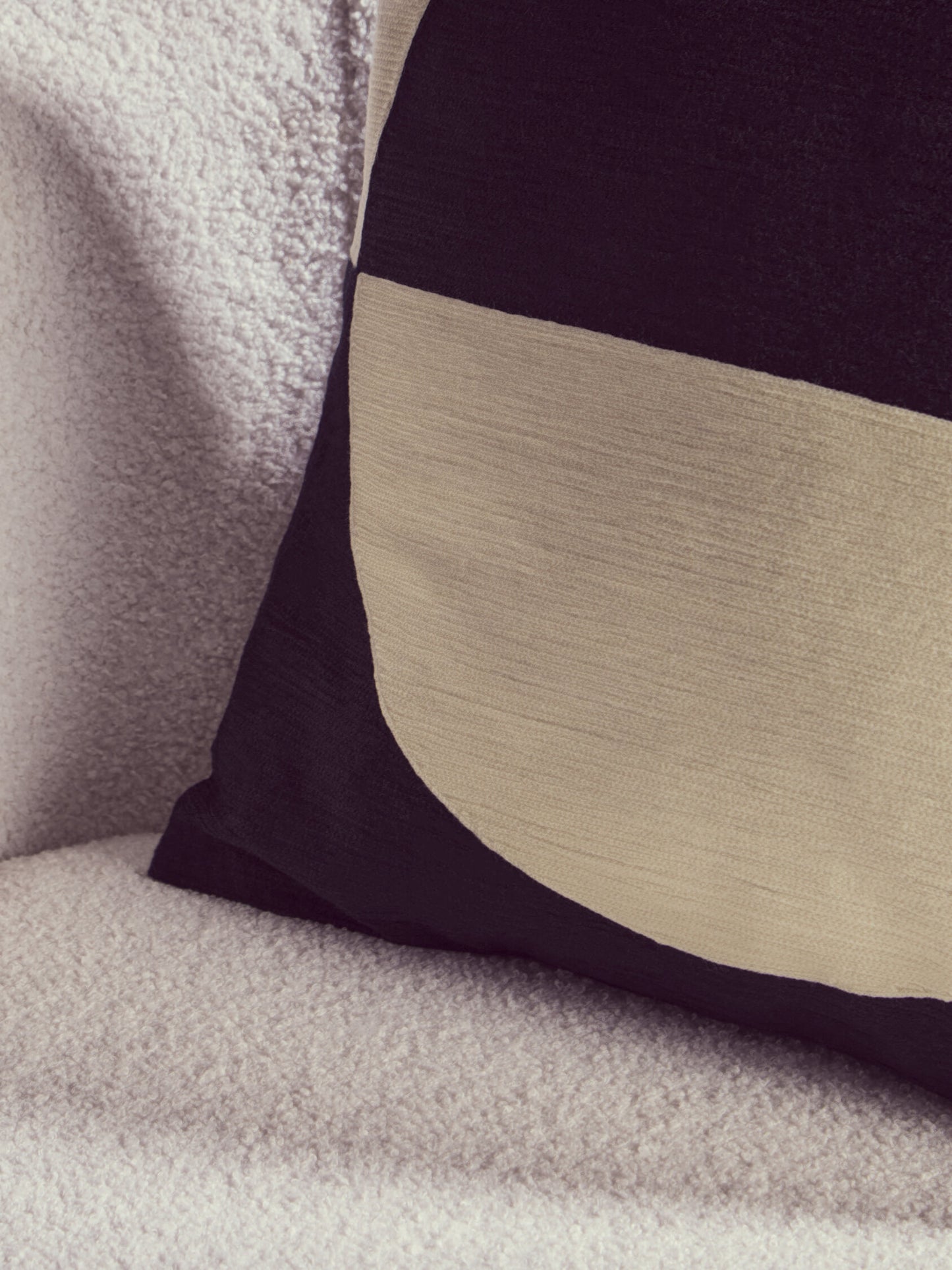 Nomad Ozella Cream and Black Cushion