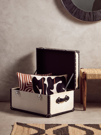 The Edit Rust White Decorative Cushion