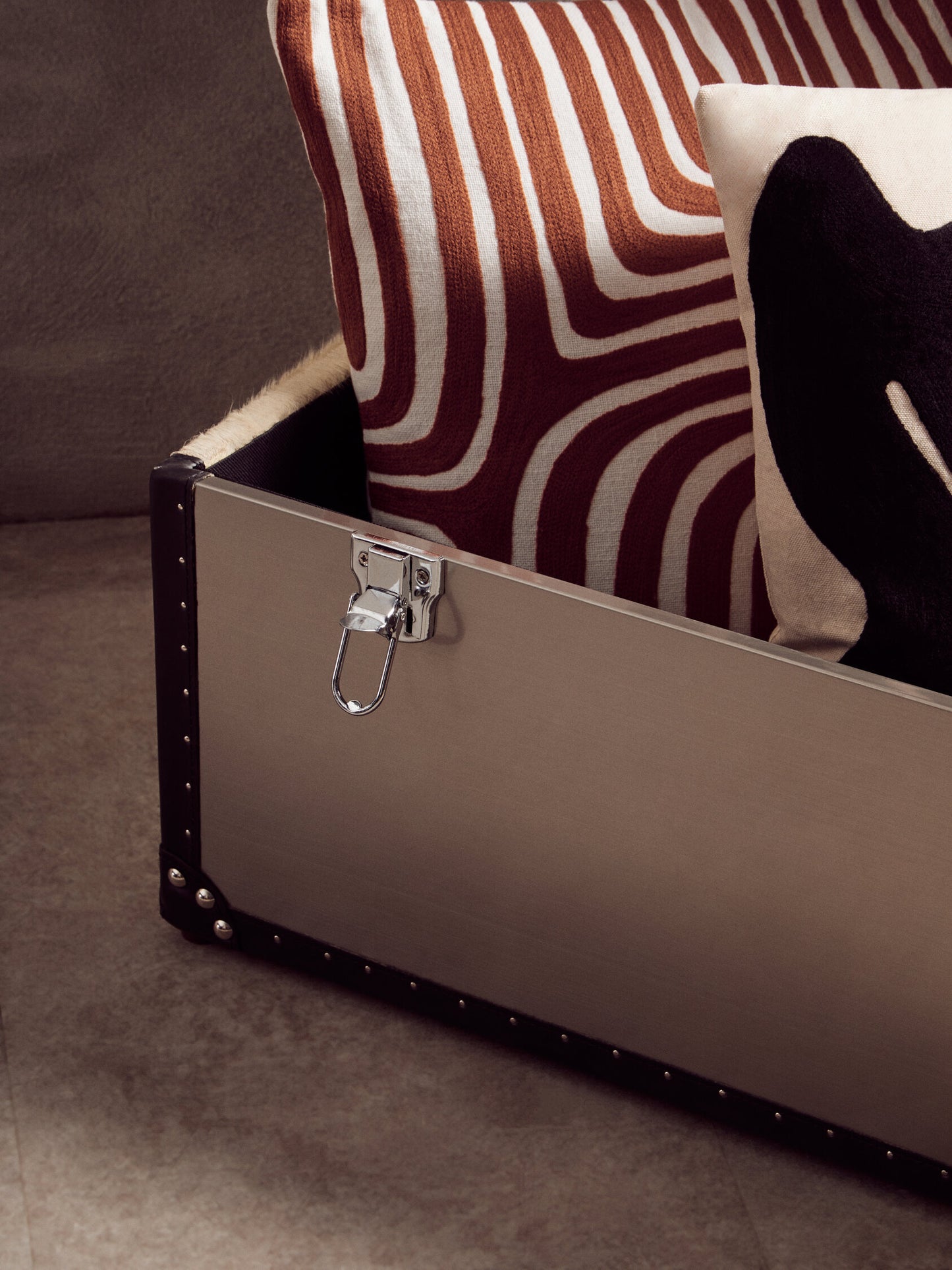 The Edit Rust White Decorative Cushion
