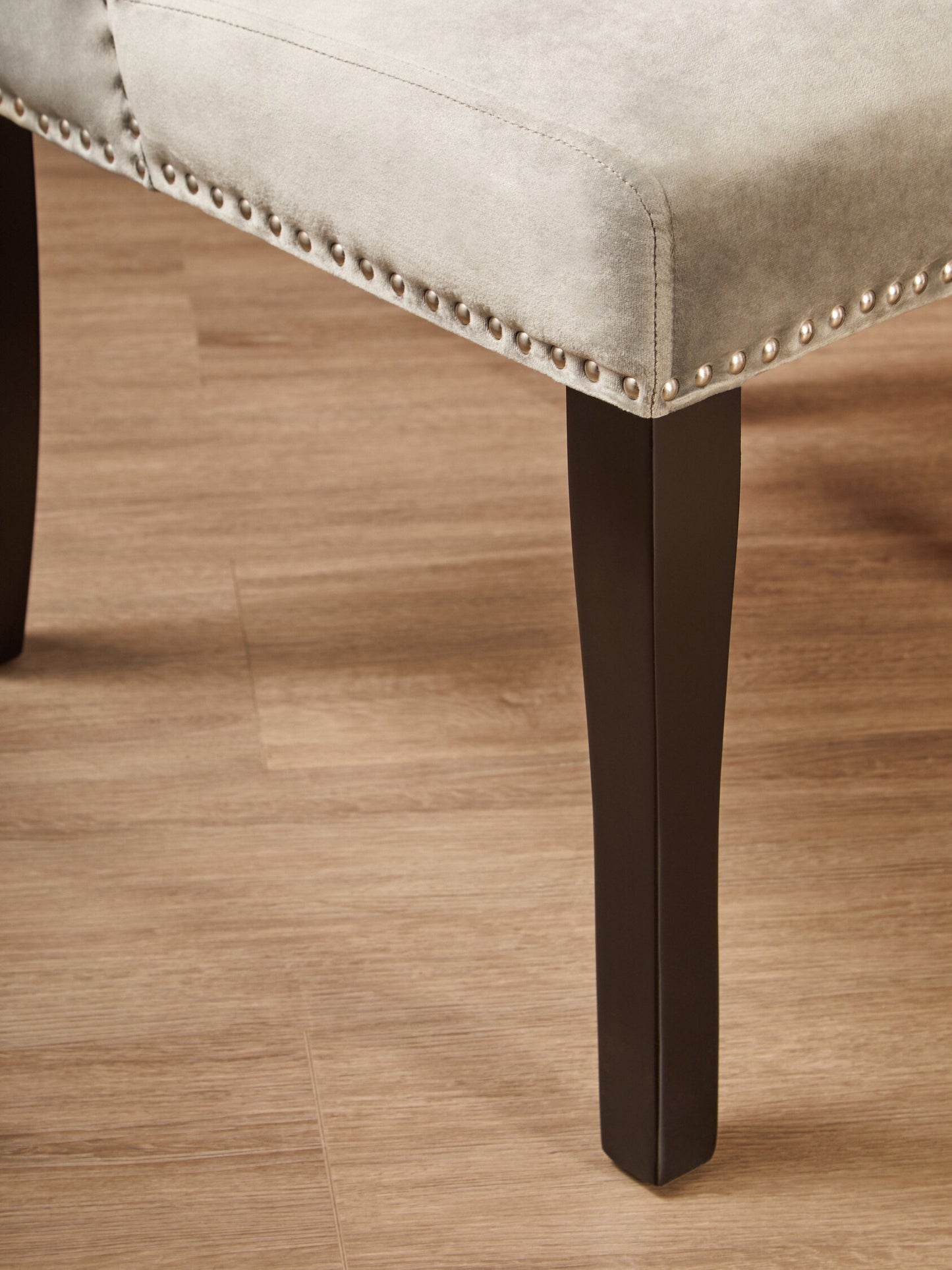 Davenport Luxe Grey Velvet Dining Chair