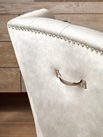 Davenport Luxe Grey Velvet Dining Chair