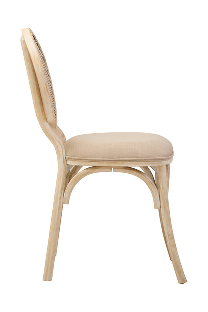 Fiji White Wash Elm Wood Dining Chair