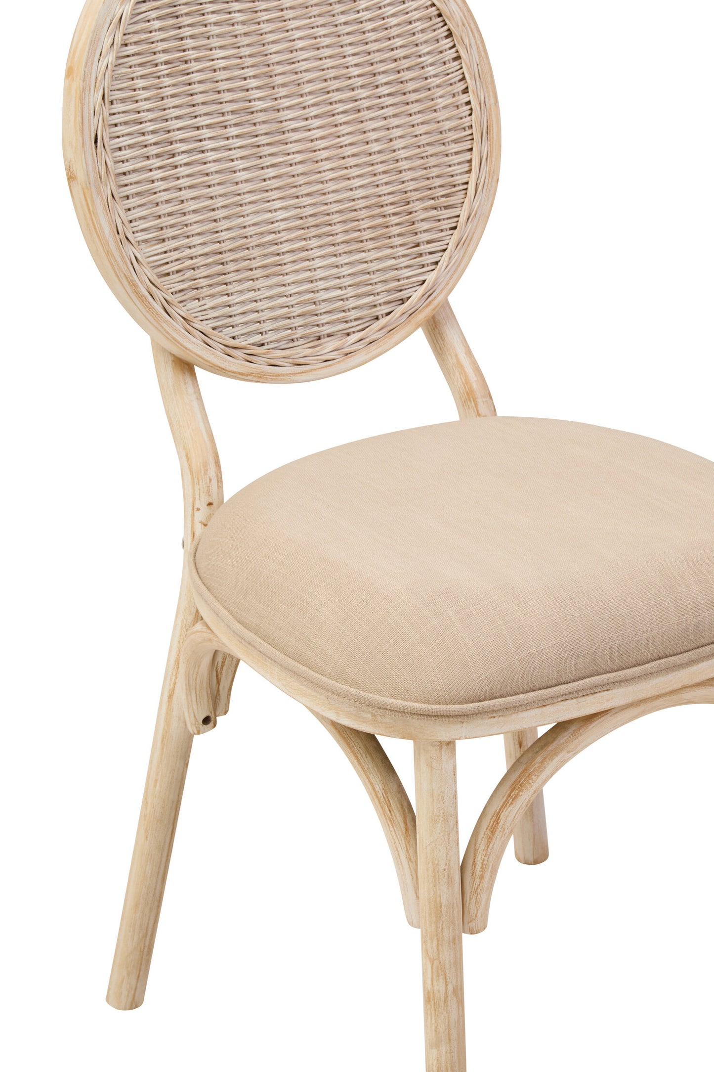 Fiji White Wash Elm Wood Dining Chair