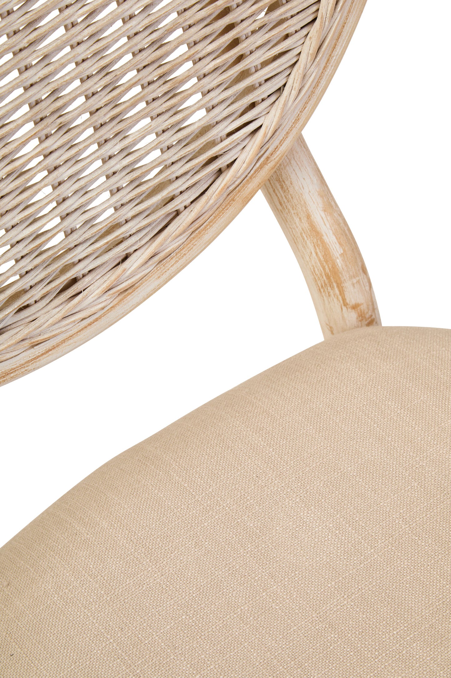 Fiji White Wash Elm Wood Dining Chair
