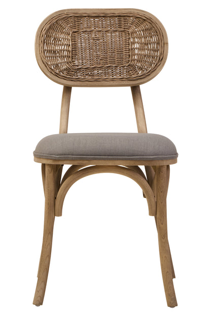 Fiji Grey Wash Elm Wood Dining Chair