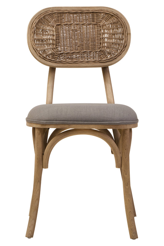 Fiji Grey Wash Elm Wood Dining Chair
